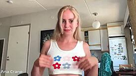 Sexy student deepthroat big dick until cum in mouth after exam - pov