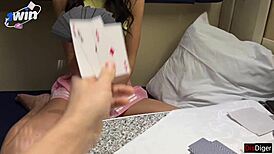hey cutie, how did you lose your pussy playing cards on this train?