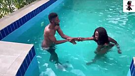 “My boyfriend banged me silly after our swim session!”