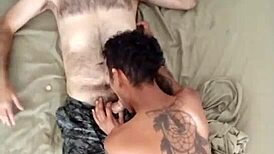 Intense Blowjob To Kickstart The Day With A Hairy Hot Romantic Guy