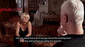 Experienced Blondie Humiliated and Cries in Brutal Session