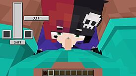 ellie gets intense facial after deepthroat face fucking