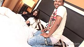 gilf library lady's first interracial porn