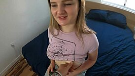 teen loses game to eliza eves, oops