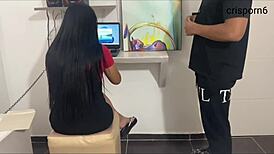 hot job interview turns wild with this young beauty 😏