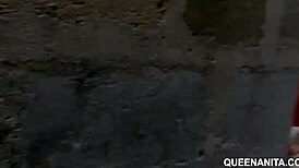 Asian BBW Gets Rough Doggystyle in Unfinished Building Bush