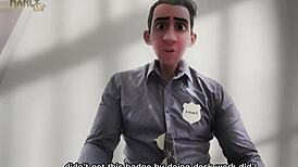 Step Gay Dad in Prisoner Role During Unusual Police Interrogation by Vigilante Cop