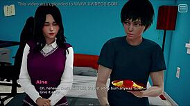 My bully turns into my lover grabbing tits and ass