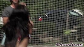 Tattooed girlfriend fucking and sucking cock