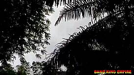 African Pornstar Bangs Step-Mom Hard on Farm!