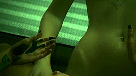 panam gets wild in laguna bend sex scene from cyberpunk 2077 game.