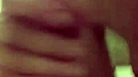 Milf gives deepthroat blowjob with saliva in spa setting, cock throbbing