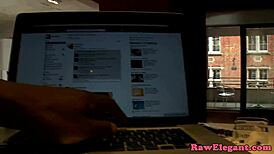 Christmas Babe Gets Interracial Assfuck With Big Black Cock 😍