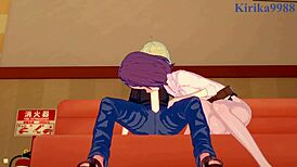 I watched Rin Toyama an Ko Yagami in intense lesbain play and futanari sex