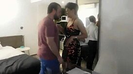 Perla Lopez, the nympho wife, toasts with a bottle in her ass and gets her hole wrecked by a massive cock for Christmas