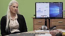 LOAN4K Casting: European Teen 18+ Blonde Fucks in Public Interview!