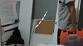 i seduced the installer and paid with my mouth, it was soo hot