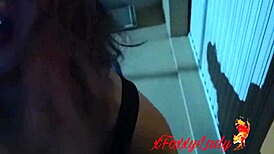 I got my first double squirt on his balcony!