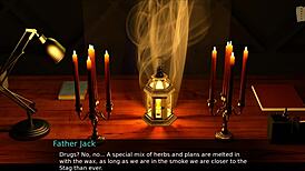 Redhead Teen Guides Daddy Jack in Erotic Game