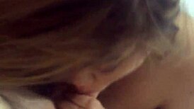 this tinder teen gives a sloppy blowjob with her big tits, part one