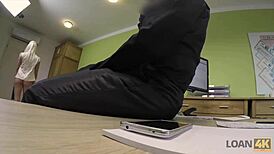 LOAN4K Casting: European Teen 18+ Blonde Fucks in Public Interview!