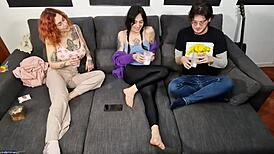 truth or dare turns into wild sexual games with friends.