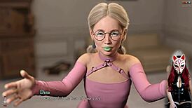 In Shadows Ep 7, a milf explores rough dildo play. Her big tits bounce with every thrust.