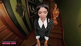 VR Conk Harley Haze as Horny Wednesday Addams Hardcore Fucking