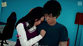 My bully turns into my lover grabbing tits and ass