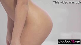 Gorgeous All Natural French Blondie Katia Martin Posing In Sexy Lingerie!