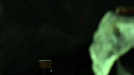 Two Bound Busty Lesbian Slaves Endure Harsh Whipping in Garage