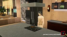 JJ Sims 4 Dad Fucks Stepson Hard on Vacation!