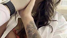 Secretary Monika Fox Deepthroats Boss in Hotel Room