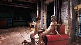 Fallout 4 Brunette Fucking In Power Armor