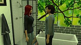 The Sims 4 - HOME BATHROOM SEX