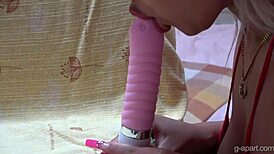 瀬名るみな ワークアウトイントロで巨乳ディルドプレイ披露