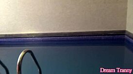 Tranny Gabrielly Ferraz Fucks Her Swimming Coach Then Rides His Dick!