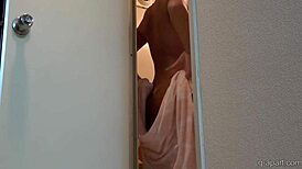 Rumina Sena Shows Off Big Tits with Dildo Play in Workout Intro