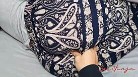 Blind Step-Mom Gets Fucked in Missionary, Squirts from POV Creampie Without Realizing