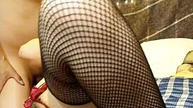 Backstage femdom fucks slave till cum in pussy pov