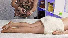 i got oily footjob and pussy massage from xsanyany
