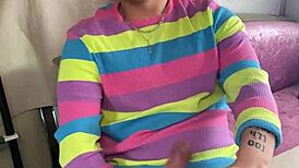 Joshua Lewis masturbates big cock with dirty talk.