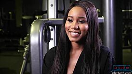 Black Teen Performs Tough Pre-Season Gym Workout