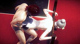 I saw Allan the femboy giv blowjob and get anal lockd in yaoi cosplay