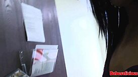 Ashli Orion, beautiful brunette babe with small tits, gets fucked and facialed