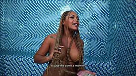 Carla Morelli and Pipeboy1 Relax in Public Sauna