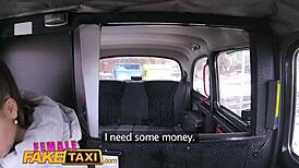 Female fake taxi Czech lesbians slam strap-on fun hard