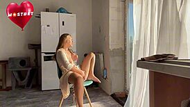 Seducing Neighbor With Public Masturbation