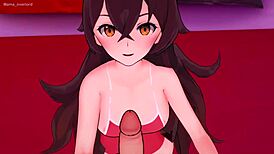 amber in bikini jerking off with feet