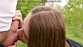 i watched this milf cristall gloss give a deepthroat blowjob and swallow cum in public, it was so hot